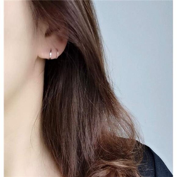 925 SterlingSilver Minimalist Crawler Earrings Wrap Cuff Earrings For Women Teen - Picture 3 of 7